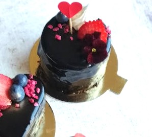 Minitorta csokoládémousse -  kerek